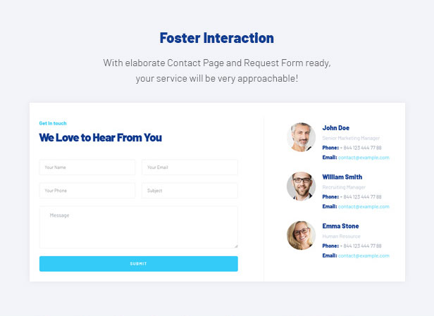 Unternehmensberatung WordPress Theme - Kontaktseite